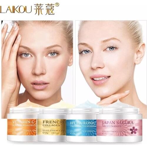 LAIKOU Snail Cream Anti-Aging Anti-Wrinkle Facial Whitening Collagen Cream Nourishing Skin Hyaluronic Acid Face Care 25g