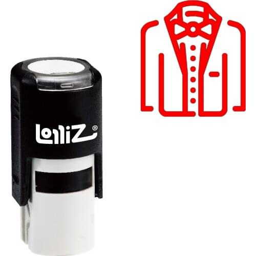 LolliZ Suit Self-Inking Rubber Stamp - Modern Symbol Series