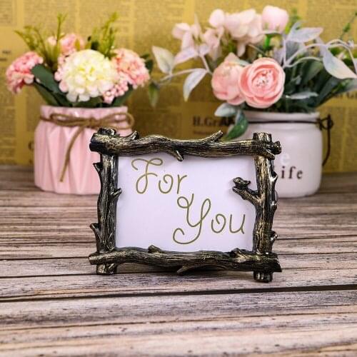 10pcs Mini Retro Branch Photo Frame For Wedding Baby Shower Party Christmas Birthday Favor Gift Souvenir