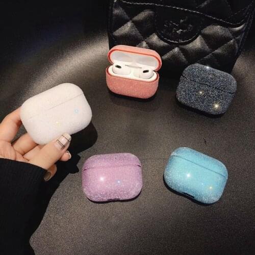 Cool fashion frosted sparkling Earphone case For Airpods Pro hard PC Color Wireless Bluetooth For Apple Airpods Pro 3 Case Cover