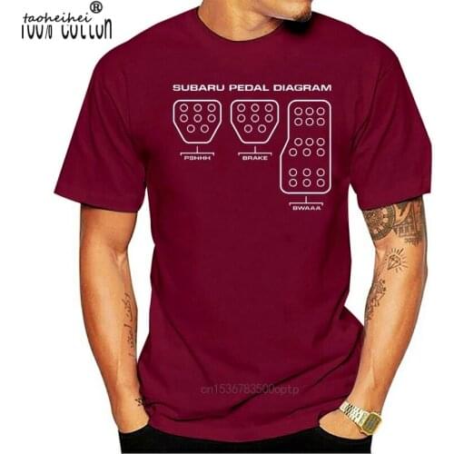 Suba T-Shirt Pedal Diagram Car Racing Mens T Shirts Fashion 2019 Men Harajuku Hip Hop Brand Mens Tees