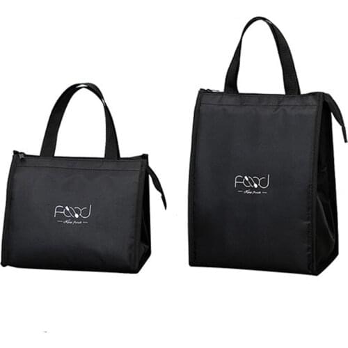 New Lunch Bag For Women Cooler Portable Hand Zip Food Bags Waterproof Picnic Travel Breakfast Thermo Bag High Quality