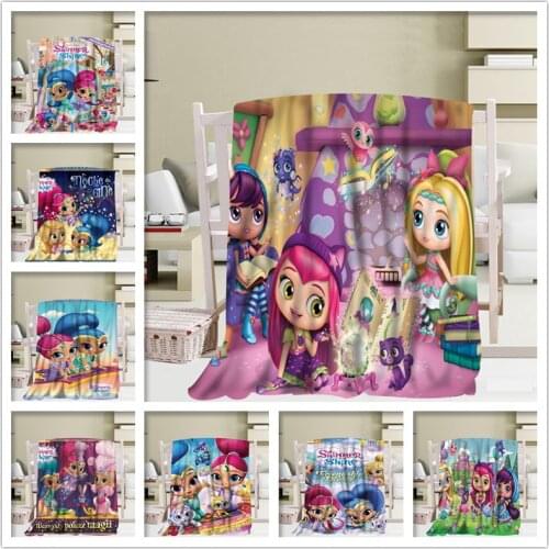 New Arrival Shimmer Shine Blankets 3D Printing Soft Blanket Throw on Home/Sofa/Bedding Portable Adult Travel Cover Blanket