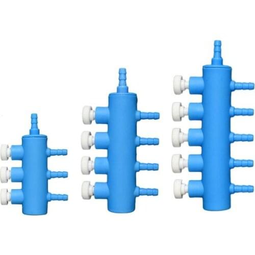 Pneumatic Plastic regulator distributor Aquarium Tank Air Pump Air Flow Splitter Air Flow Tube Pipe Line Control Valve Switch Va