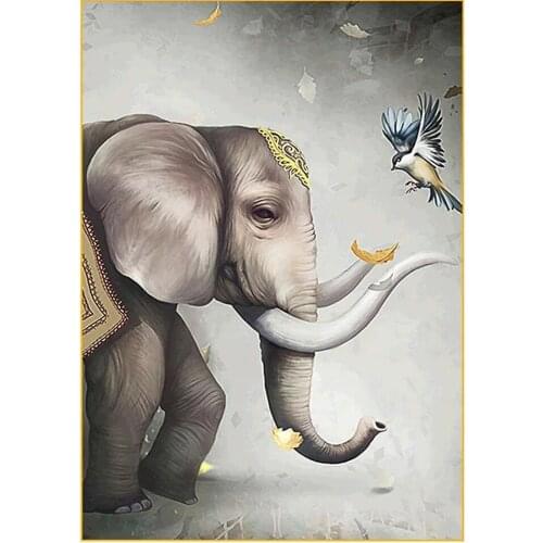Full Square / Round Diamond 5D DIY Diamond Painting bird Elephant 3D Embroidery Cross-stitch Mosaic Home Decoration