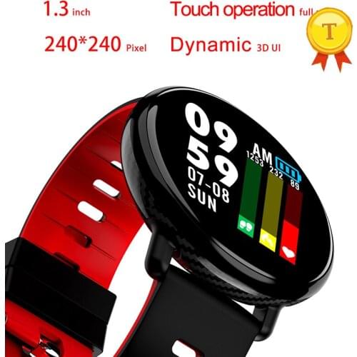 Smart Watch IP68 Waterproof Fitness Activity Tracker Smartwatch Multiple Sports Modes Color Touch Screen Heart Rate Monitor