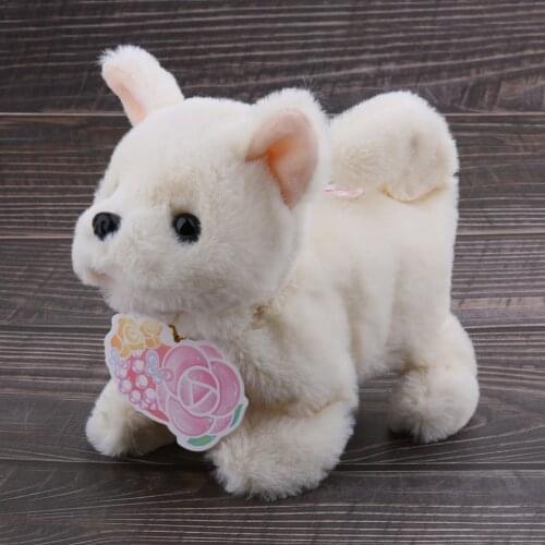 Smart Electronic Interactive Puppy Dog Pet Soft Plush Animal Robot Kids Baby Toys Walks & Barks Wag Tail Jump - Chihuahua