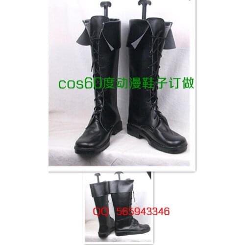 Uta no Prince-sama Tokiya Ichinose Black Cosplay Boots shoes S008