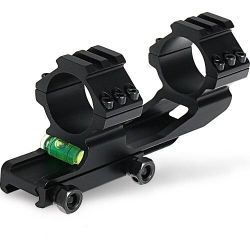 Rifle Optic Scope Mount 30mm Rings Mount with Bubble Level fit 20mm Picatinny Rail for Tactical Gun AR15 M4 Hunting