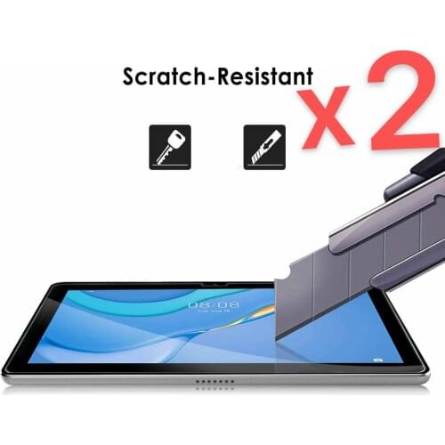 2Pcs Tablet Tempered Glass Screen Protector Cover for Huawei Matepad T10S 10.1 Inch/T10 9.7 Inch Full Coverage Protective Film