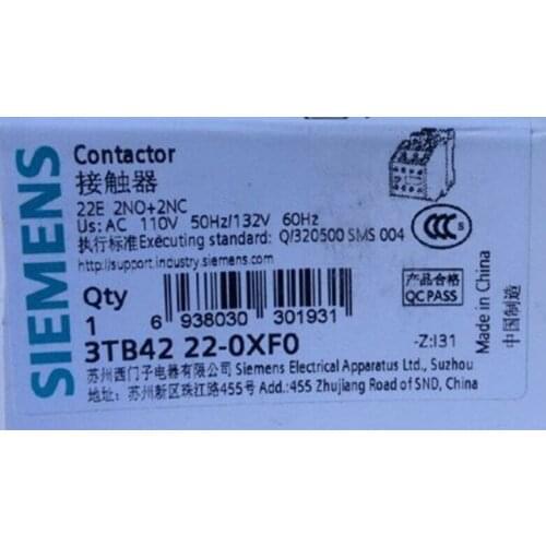 ** 1PC NEW SIEMENS 3TB4222-0XF0 110V free shipping
