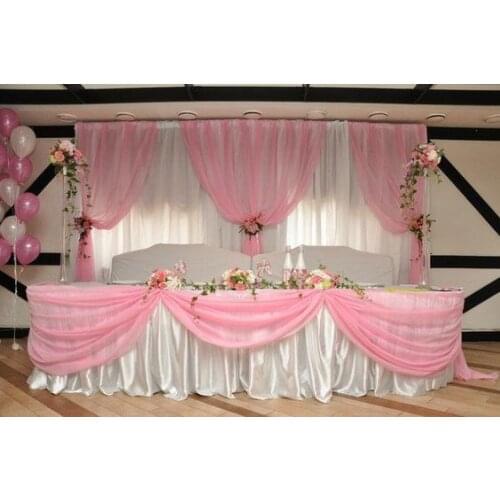 10ft x 20ft baby pink Wedding Backdrop Party Decoration