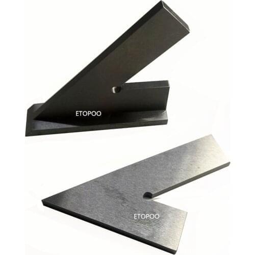 DNI875/2 100*70mm 120*80mm 150*100mm 45 Degree Try Machinist Square with Base 45 degree steel wide base square ruler