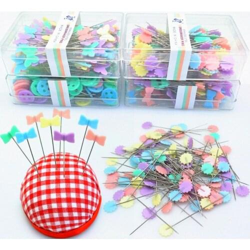 100Pcs Stainless Steel Dressmaking Pins Embroidery Patchwork Pins Sewing Needle DIY Accessories Sewing Tools 7YJ329