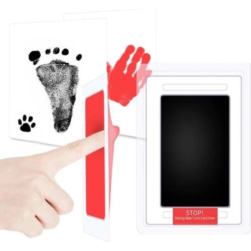 Safe Non-toxic Baby Footprints Handprint Pads No Touch Child Skin Newborn Inkless Ink Pads Kits for Pet Dog Paw Prints Souvenir