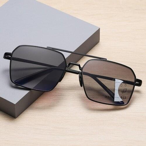 2021 Photochromism Progressive multifocal reading glasses men New Business reading glasses women anti-blue presbyopic glasses