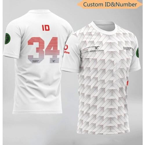 Harajuku CS: GO team T-shirt, e-sports player T-shirt, customized id fan uniform, mens and womens clothing, customized id