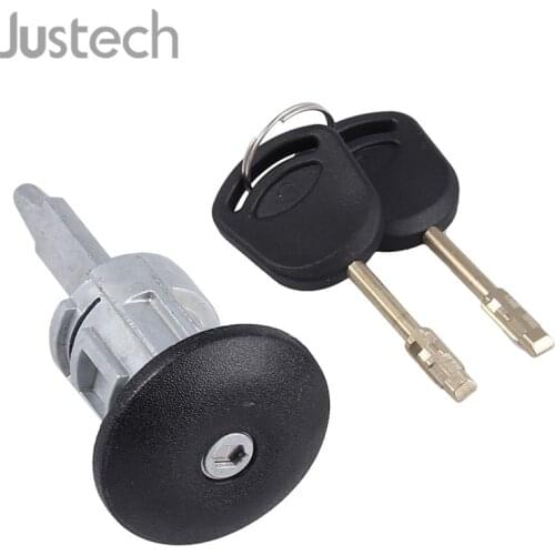 Justech 1x Door Lock Barrel And 2x Keys For Ford Transit MK6 2000-2006 Car Front Right Driver Side Door Lock+Key Set