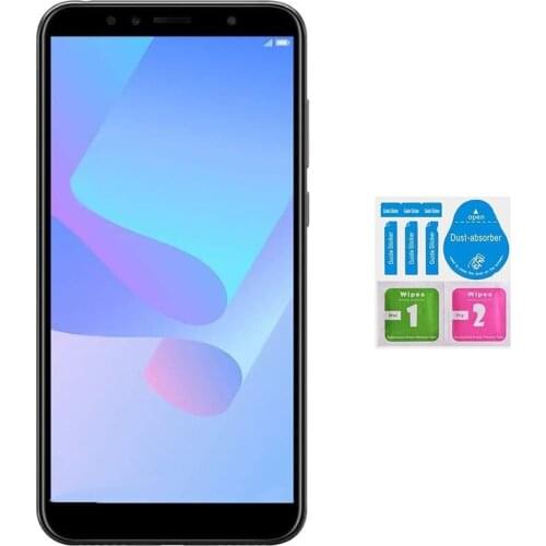 Screen Protector Tempered glass Vidrio para for HUAWEI Y6 2018 (Generico, not Full "SEE INFO") CLEANING KIT