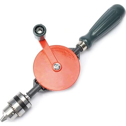 Multifunctional Portable Hand Crank Drill Mini Manual Drill DIY Wood Puncher Plastic Thin Metal Drilling Tool 1/4INCH 3/8INCH