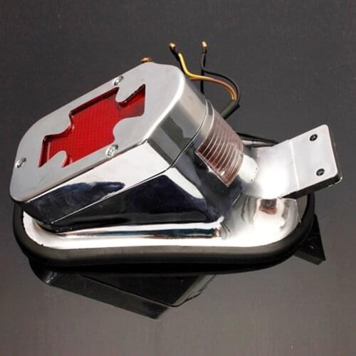 Motorcycle LED Rear Brake Tail Light Red Universal for Most Motorcycle