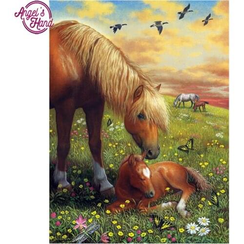 Diy Diamond Painting Horse Diamond Mosaic 5D Sets Embroidery Needlework Handmade Crafts Home Decoration Full Square rhinestones