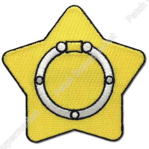 Anime Moon Star Usagis Carillion Japanese Anime Cartoon patch Cosplay Costume Embroidered Iron On Badge 7cm for NC