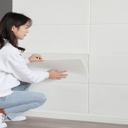 3D Brick Wall Stickers Wallpaper Decor Foam Waterproof Wall Covering Wallpaper For Kids Living Room DIY Background living room