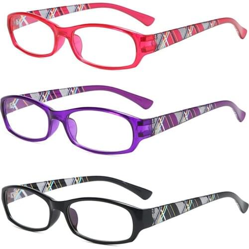 Comfortable Portable Flowers Vintage Ultra Light Frame Reading Glasses Eye Protection Anti-Blue Light Eyeglasses