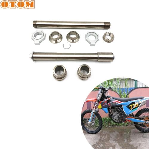 OTOM Motorcycle Front Rear Axle Fork Wheel Shaft Sliders Cap Crash Protector Pit Bike Part Swingarm Spools Set For KTM HUSQVARNA