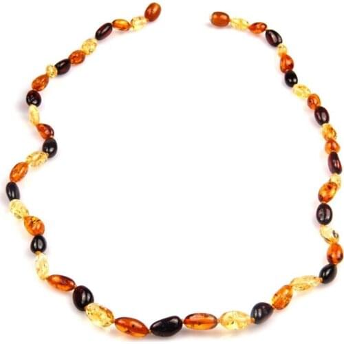 Drop Amber Necklace Organic Healing Stone Amber
