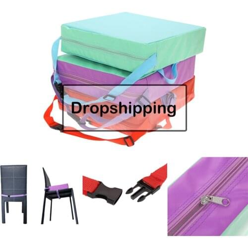 Children Increased Chair Pad Soft Baby Children Dining Cushion Adjustable Removable Chair Booster Cushion Pram Chair Pad