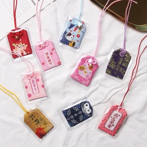 1pc omamori Fortune Success WorkGod of Wealth Maneki Neko Acdemic Girlfriend Kid Gift Pendant