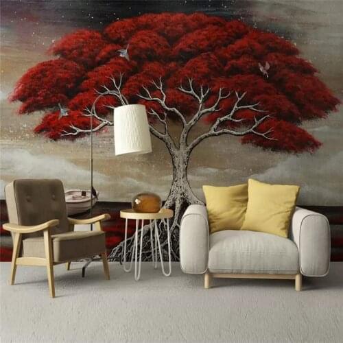 Custom 3D photo wallpaper creative big tree background wallpaper mural home decoration