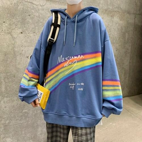 April MOMO Casual Autumn Men Cartoon Cool Jacket Fashion Hip Hop Harajuku Hoodies Mens Outwear High Street Tops Streetwear Male