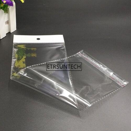 Clear OPP Bag Self Adhesive Plastic Package Bags For Hair Extensions Package Hairpiece Display Poly Pouch