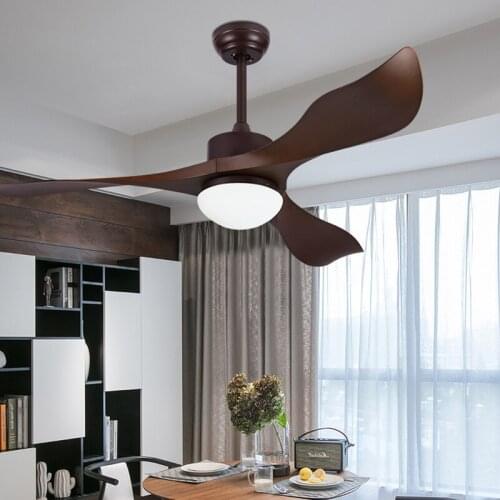 Factory direct LED Nordic fan light living room bedroom lighting fan light
