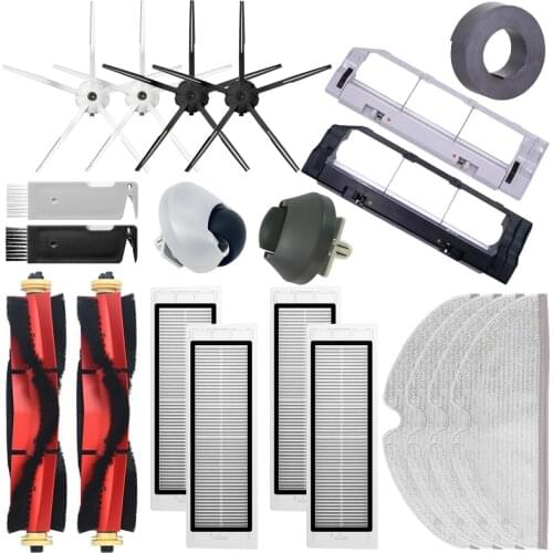 For XiaoMi Roborock S5 Max S6 MaxV S6 Pure S50 S51 S55 S6 S60 Vacuum Cleaner Mop Cloth HEPA Filter Side Brush Main Brush Parts