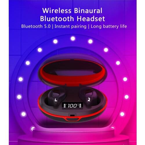 Rollme T05 TWS Bluetooth 5.0 Earphones Hifi Sound Smart Button HD Calls Battery Display 300mA Charging Cabin long battery life