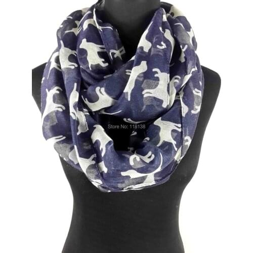 Animal Labrador Dog Print Womens Infinitiy Snood Scarf Accessories for Gift, Free Shipping