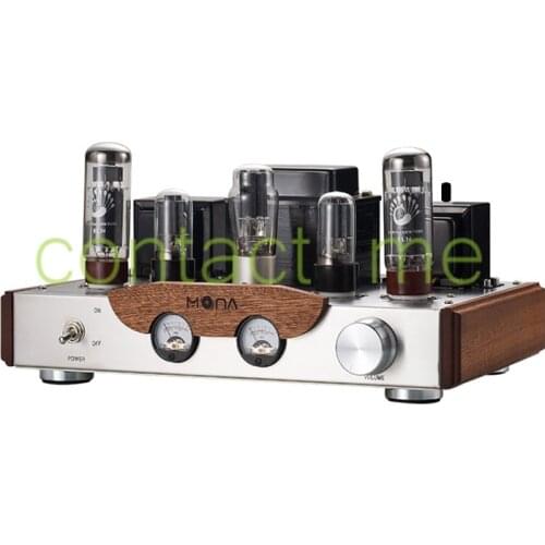 Mona EL34 Tube Amplifier HIFI EXQUIS Rivals Wood Version Integrated Single-Ended Handmade Amp,Output power 8W*2