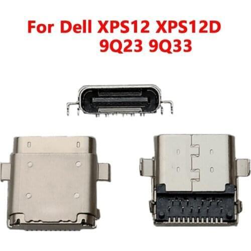 2-10pcs USB Type C Connector Port DC Power Jack Female Socket for laptop Dell XPS12 XPS12D 9Q23 9Q33 usb TYPE-C Power Dock