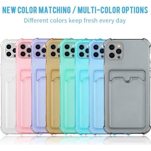 Four-corner Drop-Proof Card Housing On iPhone 12 Pro Max Mini Plus Se For iPhone 12Pro 12Mini Clear Safety Protector Phone Back