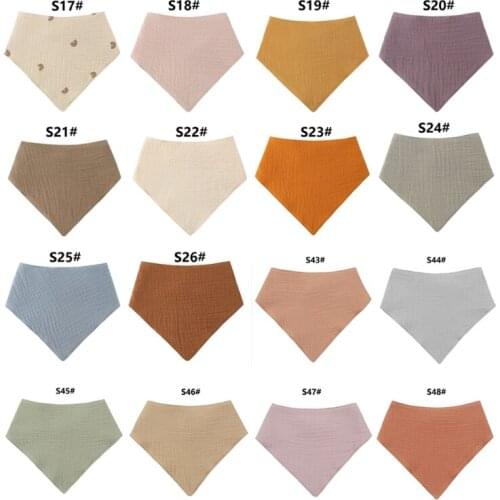 Baby Girls Elastic Bow Headband Saliva Towel Set Newborn Toddler Bowknot Hair Band Bib Kit Pure Cotton Solid Color