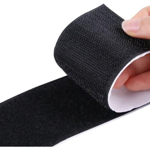 1.5 meter multifunctional Velcro tape self-adhesive strip set with adhesive nylon fabric, suitable for indoor and outdoor