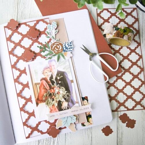 Panalisacraft Lace rectangle background Metal Cutting Dies for DIY Scrapbooking/Card Making/Kids Fun Decoration Supplies