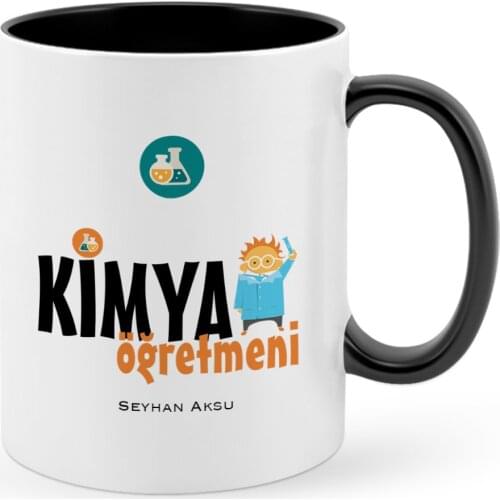 Personalized Chemistry Teacher Black Mug Cup-1