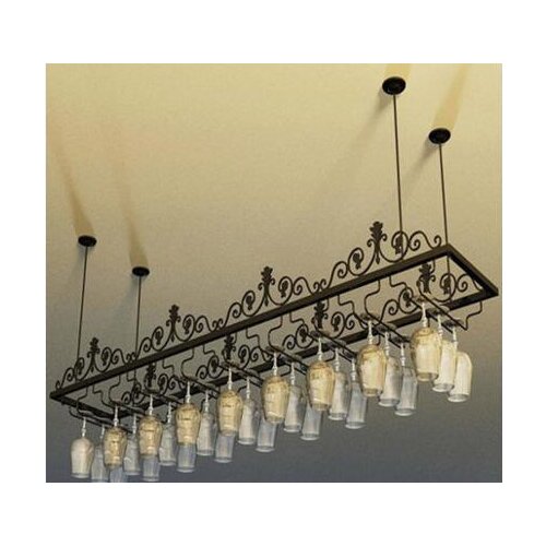 Hanging glass frame.. Red wine cup frame hang crossover vehicle