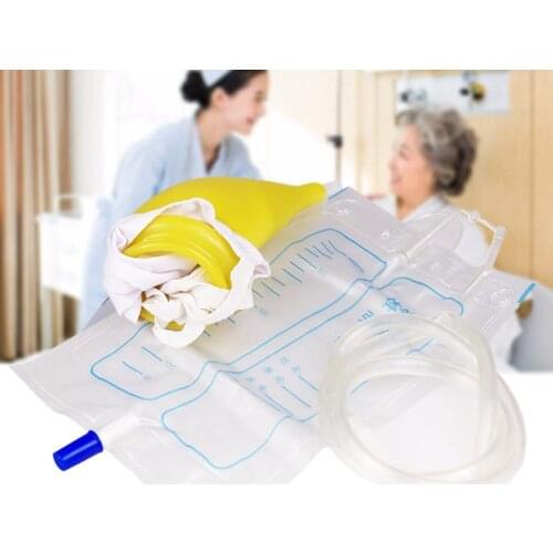 Durable Male Female Urination Catheter Bag Reusable Urinal Holder Collector For Urinary Incontinence Bedridden Patients