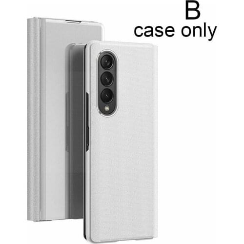Mobile Phone Protective Shell Folding Type Electroplating Leather For Samsung Z 3 Phone FOLD Holder Mobile Mirror Case Case W1F7